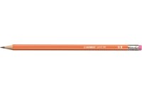 STABILO Bleistift 160 mit Gummi HB 2160 03HB orange
