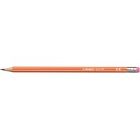 STABILO Bleistift 160 mit Gummi HB 2160/03HB orange