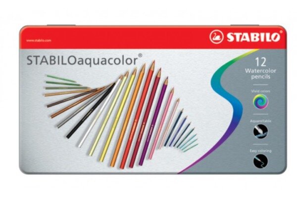 STABILO Crayon de coul.aquacolor 2,8mm 16125 12 Stück 12 pcs.