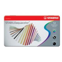 STABILO Crayon de coul.aquacolor 2,8mm 16125 12...