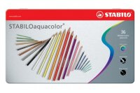 STABILO Crayon de coul.aquacolor 2,8mm 16365 36...