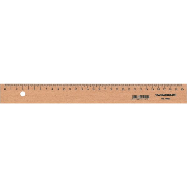 DUX Règle bois 30cm 9063 unlackiert