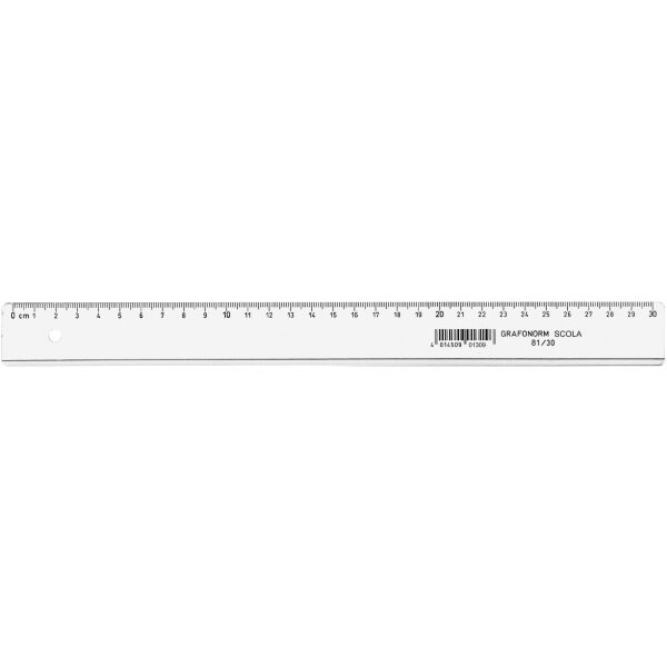 DUX R&egrave;gle SCOLA 30cm 81/30 Polystyrol