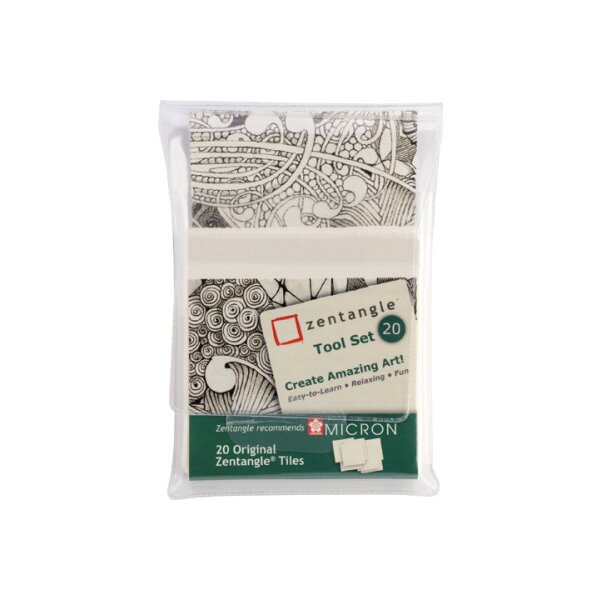 SAKURA Zentangle Tiles Z20TWGB 20 Stück weiss