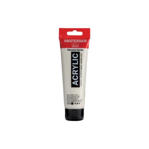 AMSTERDAM Peinture acrylique 120ml 17092222 jaune naple claire 222