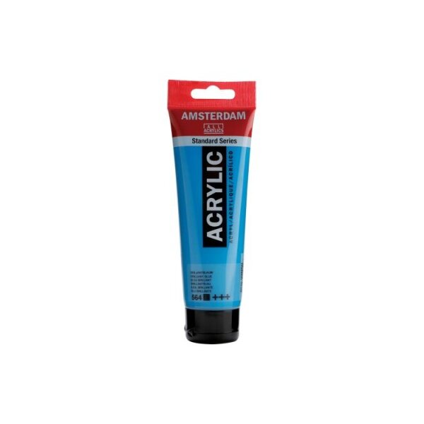 AMSTERDAM Peinture acrylique 120ml 17095642 bleu brill. 564