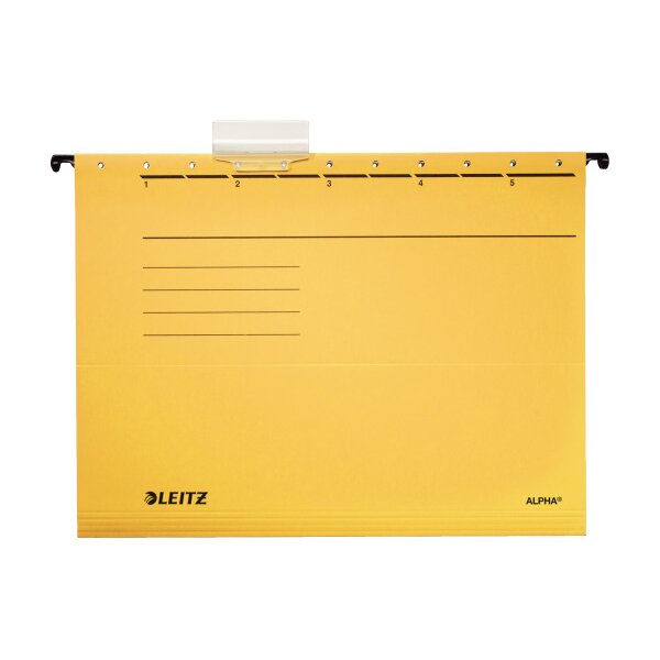 LEITZ Hängemappe Alpha A4 19853015 gelb 5 Stück