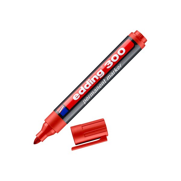 EDDING Permanent Marker 300 1,5-3mm 300-2 rouge