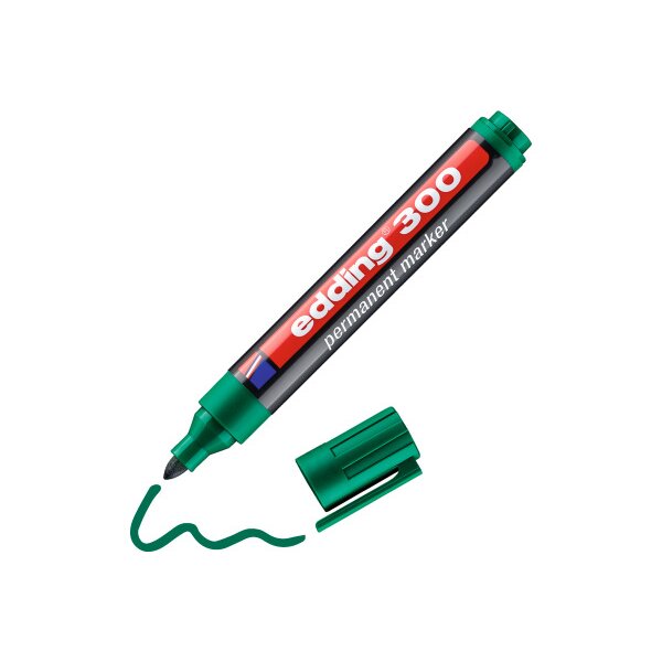 EDDING Permanent Marker 300 1,5-3mm 300-4 grün