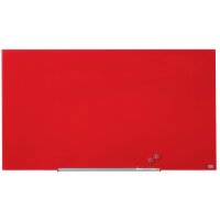 nobo Tableau en verre Impression Pro Widescreen, 85, rouge