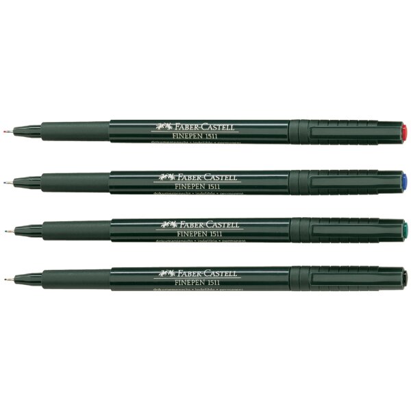 FABER-CASTELL Tintenfeinschreiber FINEPEN 1511, grün