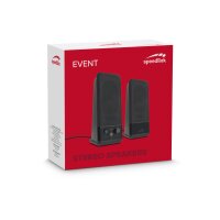 SPEEDLINK USB PC Stereo Speaker SL8004BK Event