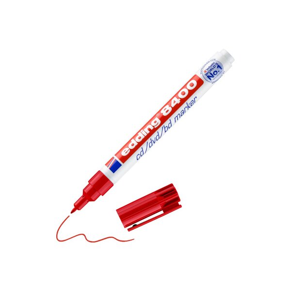 EDDING CD-Marker 8400 0,5-1mm 8400-2 rot
