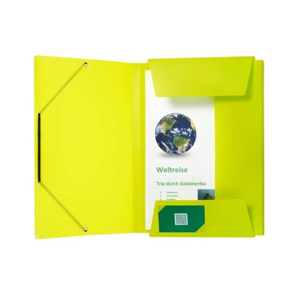 KOLMA Gummizugmappe Penda A4 11.067.22 opak kiwi