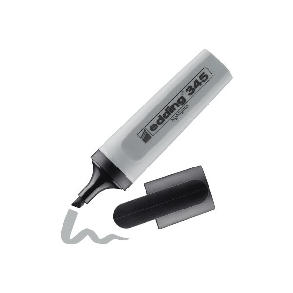 EDDING Textmarker 345 345-12 gris argent