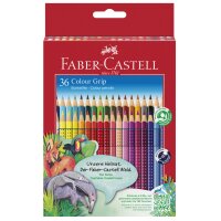 FABER-CASTELL Crayons de couleur Colour GRIP, étui...