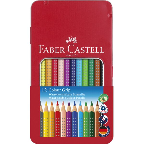FABER-CASTELL Crayon de couleur Colour GRIP, étui de 48