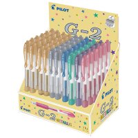 PILOT Gelschreiber G2 07 METALLIC, 60er Display