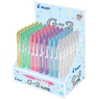 PILOT Gelschreiber G2 07 PASTELL, 60er Display