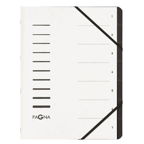 PAGNA Ordnungsmappe "Sorting File", 7 Fächer, dunkelrosa