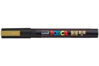 UNI-BALL Posca Marker 0,9-1,3mm PC-3M GOLD gold, Rundspitze