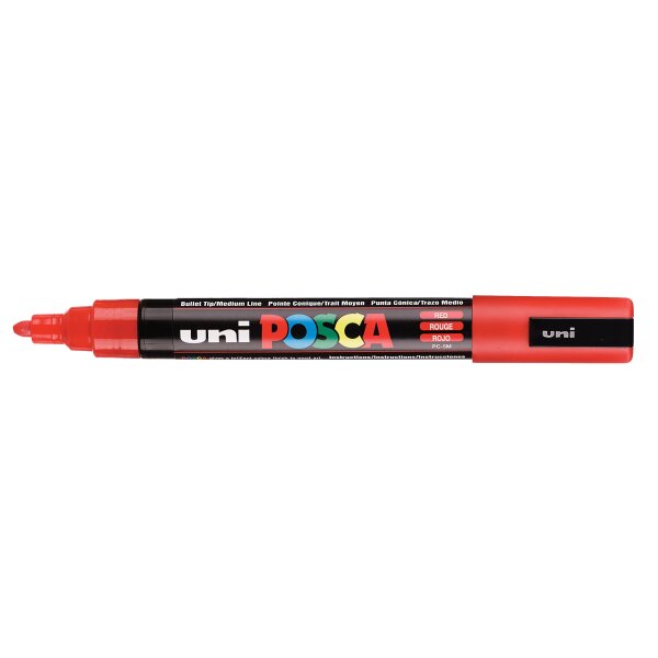 POSCA Marqueur &agrave; pigment PC-5M, rouge