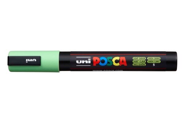 UNI-BALL Posca Marker 1,8-2,5mm PC5M L.GREEN hellgrün, Rundspitze