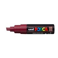 POSCA Marker 8mm PC8K RED WIN bordeaux, Keilspitze