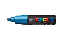 UNI-BALL Posca Marker 8mm PC8KMET.BLUE MET Metal.blau, Keilsp.