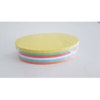 BEREC Cartes, 6 couleurs ass. 520.SK300 Ovale 185x105mm...