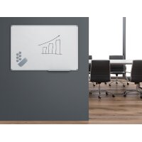 MAUL Tableau blanc MAULstandard, (L)450 x (H)300 mm, gris