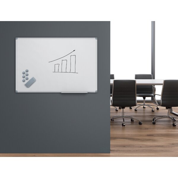 MAUL Tableau blanc MAULstandard émail, 1.800 x 1.200 mm