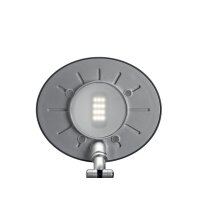 MAUL Lampe de bureau LED MAULspace, variateur, argent/noir