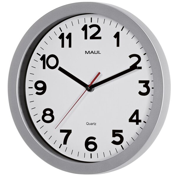 MAUL Horloge murale/radio pilot&eacute;e MAULstep, diam&egrave;tre: 300mm