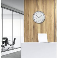 MAUL Wanduhr Funkuhr MAULfly, Durchmesser: 300 mm, weiss