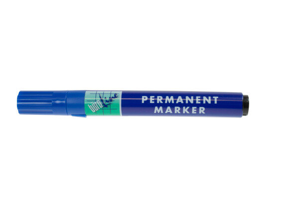 BÜROLINE Permanent Marker 1-4mm 222256 bleu