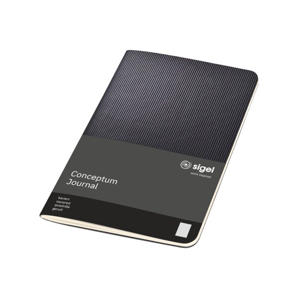 CONCEPTUM Notizheft Softc. A6 CO864 Softw-Oberfl&auml;che,black,kar,