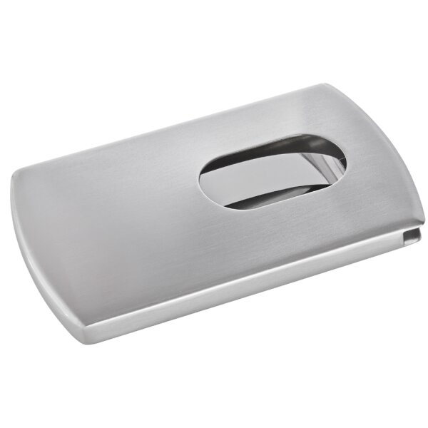 sigel Visitenkarten-Etui "Snap", Edelstahl, silber