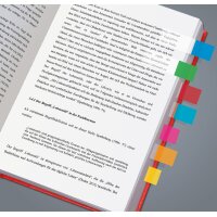 sigel Haftmarker Film Multicolor, 44 x 12,5 mm, 500 Blatt