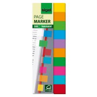 sigel Haftmarker Film Multicolor, 44 x 12,5 mm, 500 Blatt