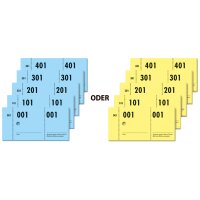 sigel Nummernblock "Garderobe", 1-500, (B)105 x...