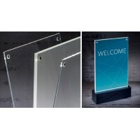 sigel LED-Tischaufsteller "luminous", Acryl,...