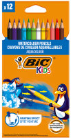 BIC KIDS Crayons de couleur aquarellables Aquacouleur,...