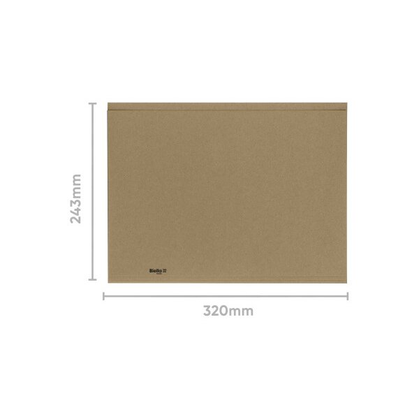 BIELLA Vertikalmappe Recycolor 25342727U 32x23,3/24,3cm, beige 100 St.