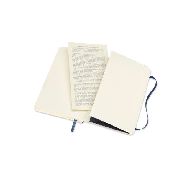 MOLESKINE Carnet Classic SC Pocket 002854719 bleu saphir, lign&eacute; 192 feuil.