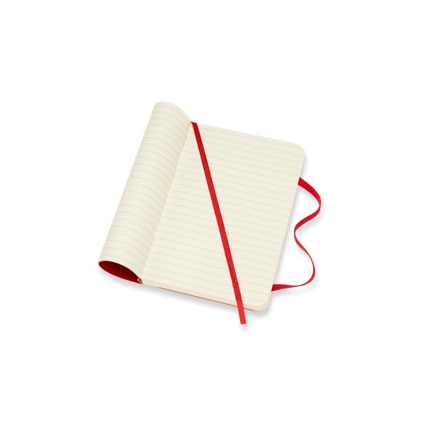 MOLESKINE Notizbuch P/A6 854597 Liniert,SoftCover,Scharlach