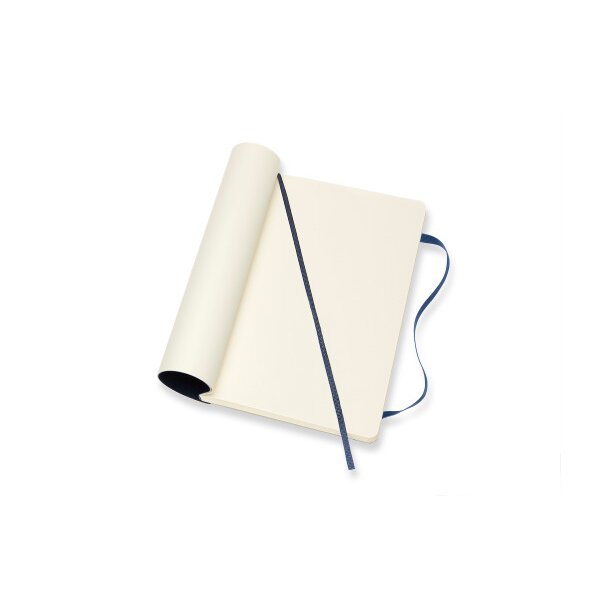 MOLESKINE Carnet Classic SC Large 002854757 bleu saphir, blanc 192 feuil.