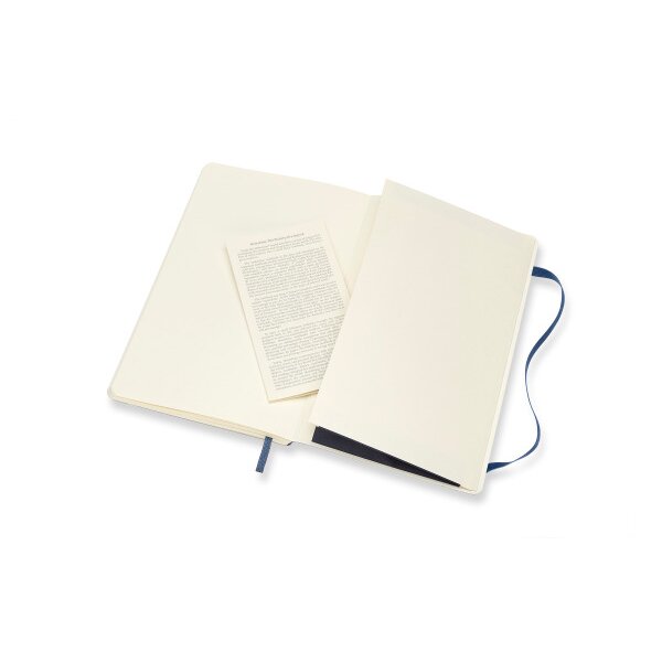 MOLESKINE Carnet Classic SC Large 002854757 bleu saphir, blanc 192 feuil.