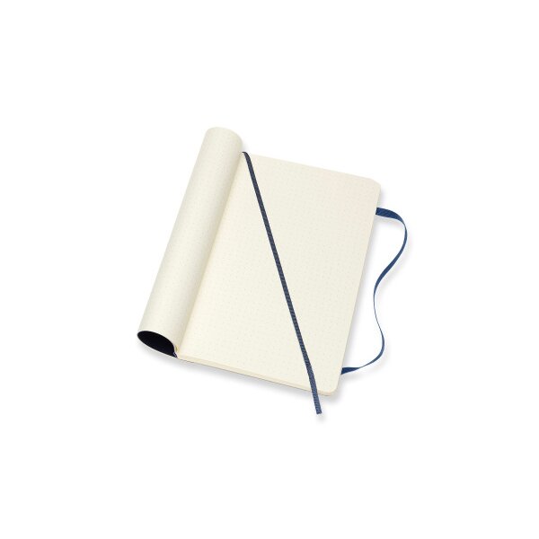 MOLESKINE Carnet Classic SC Large 002854764 bleu saphir, dots 96 feuil.