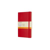 MOLESKINE Notizbuch L/A5 854634 Liniert,SoftCover,Scharlach